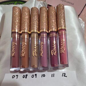 Romantic Beauty Rosey Matte Nude & Pink  Liquid Lipsticks 6 colors -Without Tag
